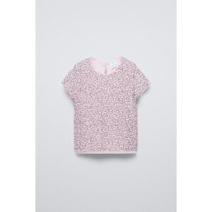 Zara‎ Girls Size 6/7 Jeweled Tulle Top Pink NEW